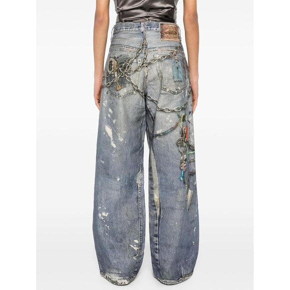 Women’s High Waisted Wide Leg Pants 3D Digital Print Lounge Street Style - Picture 5 of 8